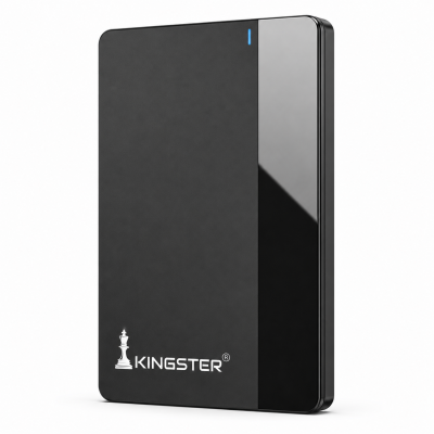 KINGSTER Portable External Hard Drive, Type-C USB 3.0, Black – Available in 320GB, 500GB & 1TB
